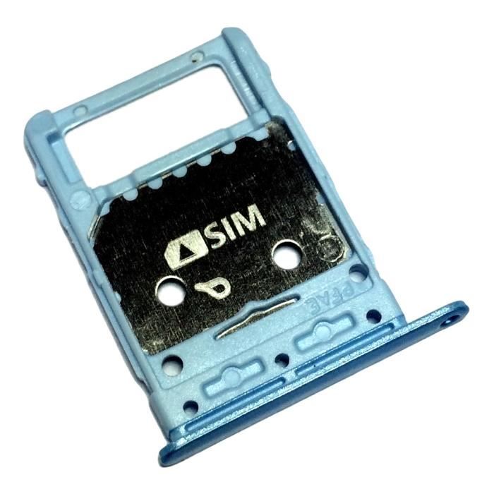 Tiroir Carte SIM et Support micro SD pour Samsung Galaxy Tab S6 Lite Piece de Remplacement Original Bleu