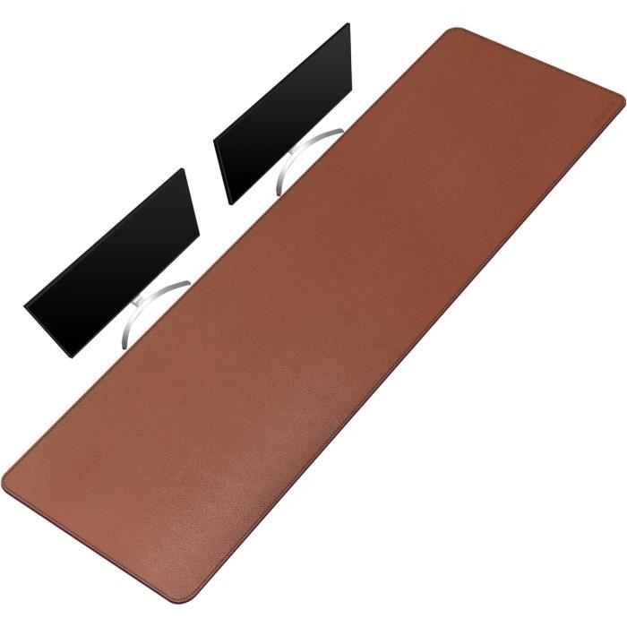 Tapis de bureau en cuir PU imperméable pour la maison ou le bureau
