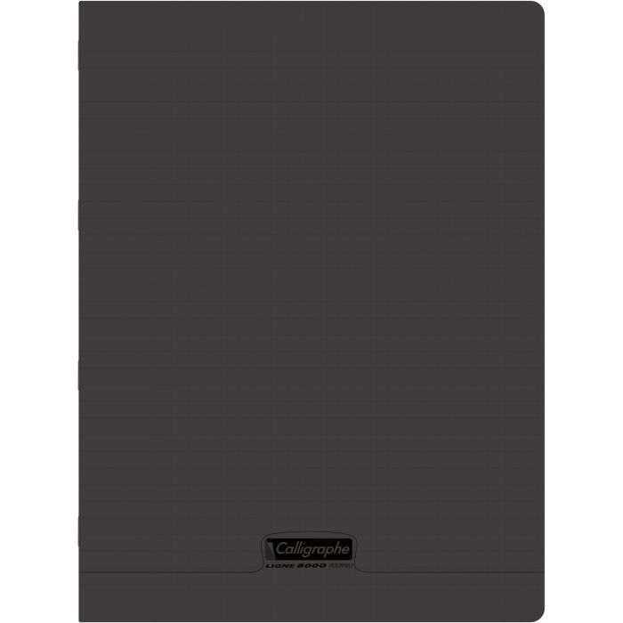 Calligraphe 7495C Lot de 10 Cahiers Agrafés (une Marque de Clairefontaine) - 24x32 cm - 96 Pages Petits Carreaux - Papier Blanc 70 g - Couverture Carte Recyclée Vernie - Couleurs Aléatoires