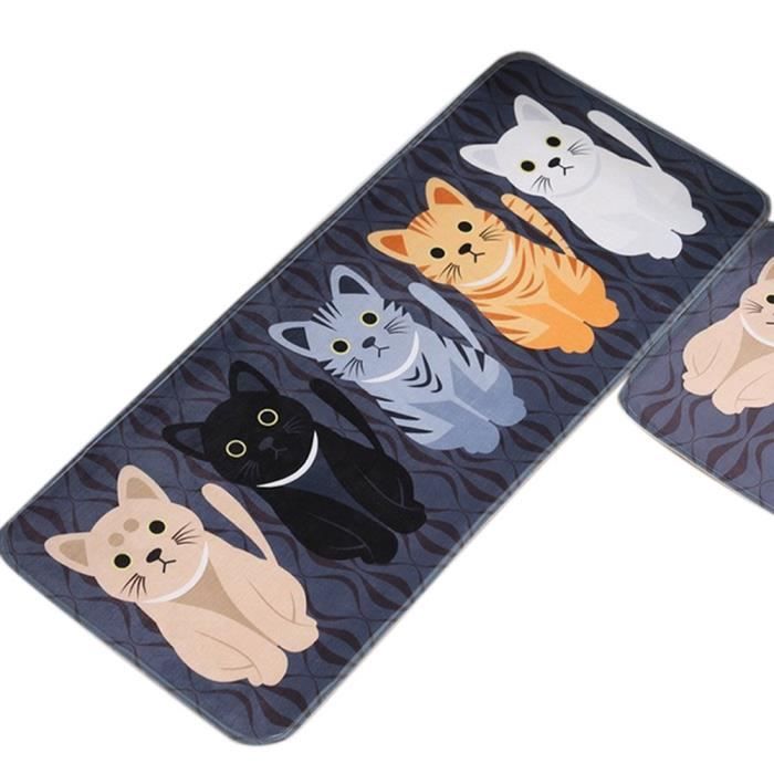 Tapis De Sols De Mode Coussin De Dessin Anime Tapis Imprimes Pour Chat Tapis De Toilette Pour Salle De Bain Salle 50 1cm Cdiscount Maison