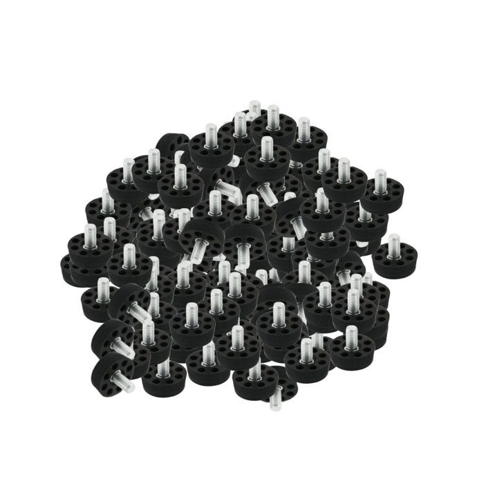20 Stuks Nivelleringsvoetjes M8 X 10 X 25 Mm - Verstelbare Bescherming Voor Stoel- En Meubelpoten