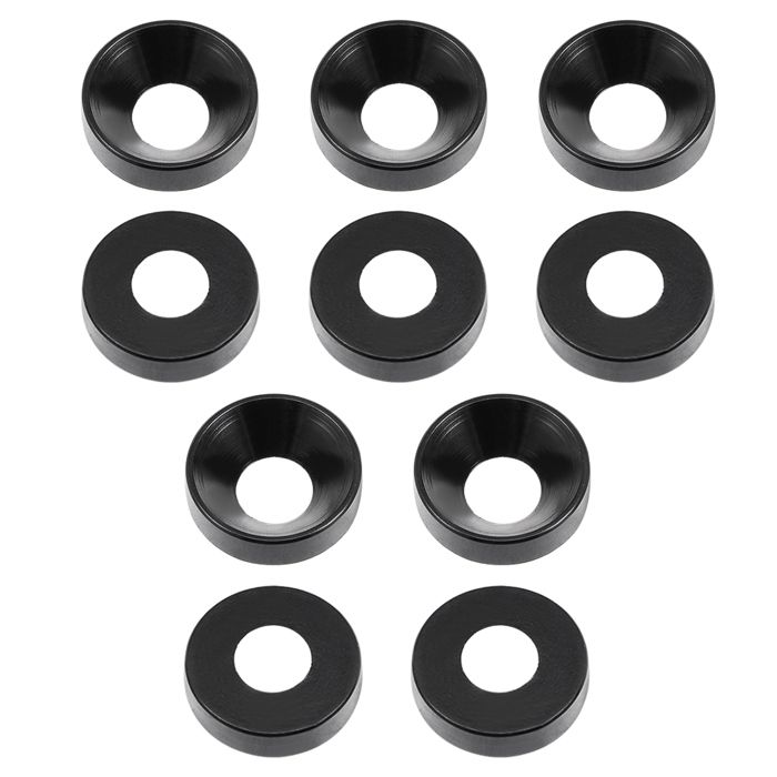 MECCANIXITY Lot de 10 vis moletées M3 x 10 mm en alliage d'aluminium à tête plate moletée pour boîtier d'ordinateur, bleu