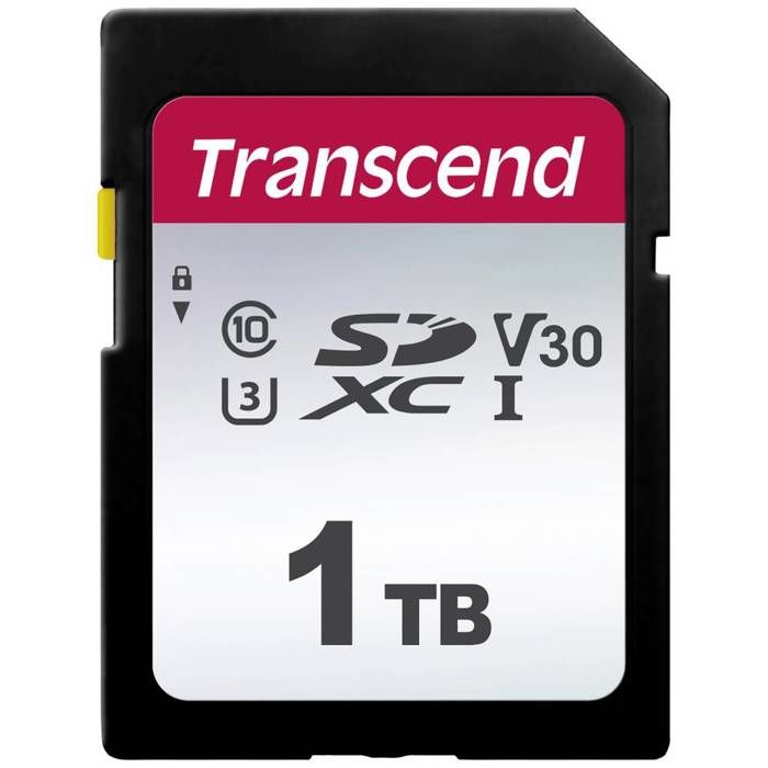 Transcend TS1TSDC300S Carte SDHC 1 TB Class 10 UHS-I UHS-Class 1