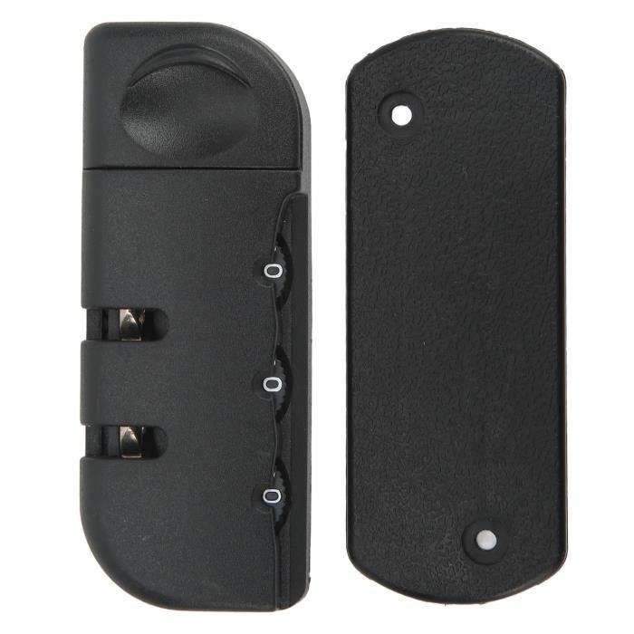 Serrure à Code Pour Valise - 3 Chiffres ABS Et Alliage Zinc - Cadenas Bagages Voyage - Mot De Pass Modifiable