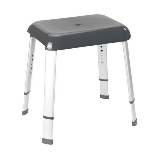 Tabouret De Baignoire Wenko Secura - Blanc Antidérapant Pour Douche Et Salle De Bains, Supporte 150 Kg