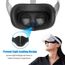 LOVOICE Silicone VR Cover de Protection du Visage pour Oculus Quest 2 Respirant et Résistant à la Sueur Pads Faciales de Remplacement Accessoires VR 