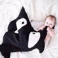 bébé sac de couchage Requin GIGOTEUSE - DOUILLETTE - TURBULETTE Noir-1