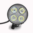 Vélo Phare étanche LED Lampe Avant avec Sonnette 120dB pour Lampe Cyclysme,VTT,VTC,Bicylette de vélo électrique 36V48V 142-1