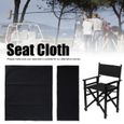Remplacement de Toile de Chaise de Directeur VINGVO - Tissu Noir - 2 Tailles - Accessoires de Meubles Durables-1