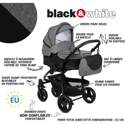Poussette b&w on sale
