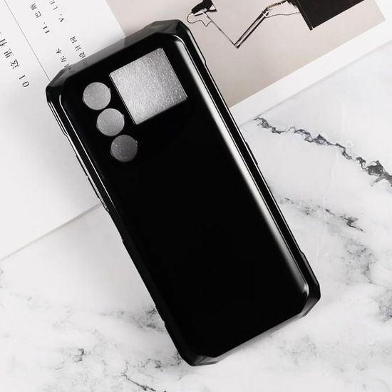 Coque Pour Doogee Blade 20 Play (6.6"), Noir Silicone TPU