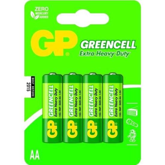 Pile GP Greencell 1,5V LR03 AAA Blister 4