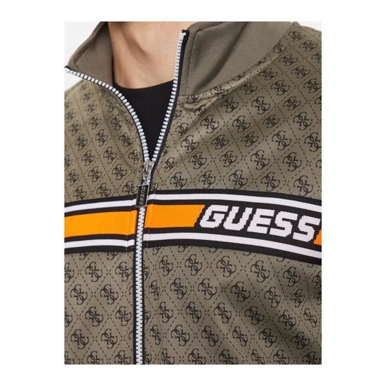 Sweat à Capuche Guess Garçon – Coton Gratté, Logo Maxi Bicolore - 7
