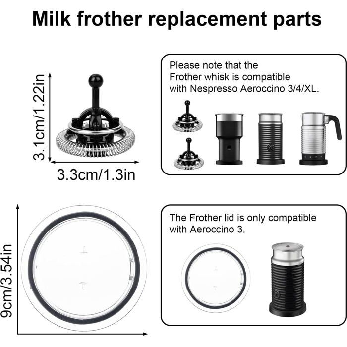 Accessoire Café 350ml Mousseur à Lait électrique 4 En 1 - 350ml - Chaud Et Froid - Silencieux - Pour Latte Et Cappuccino - Noir Appareil Chocolat Chaud