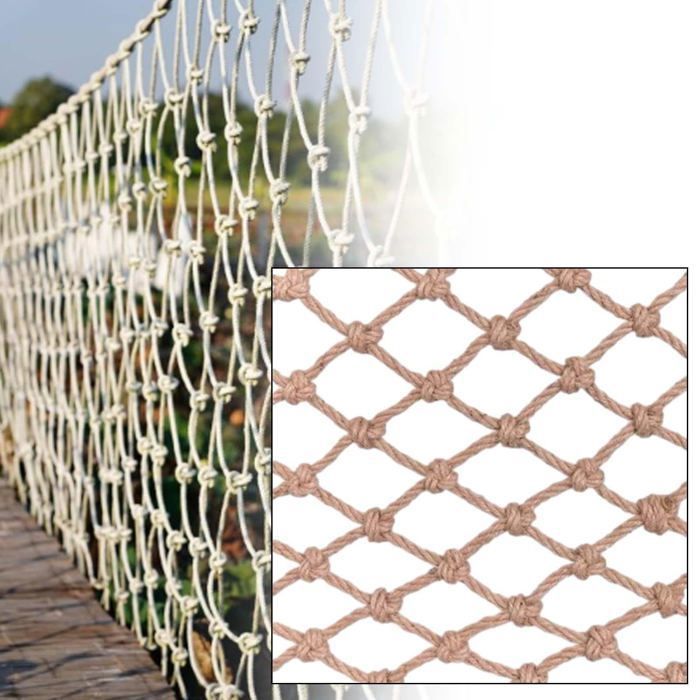 Filet de Garde-Corps D'escalier Marron, Filet de Protection Anti-Chute pour Enfants Et Animaux