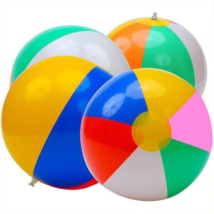 Grevosea Lot De 3 Ballons Gonflables En PVC 38 Cm – Ballon Foot Pour Piscine, Plage Et Jeux En Famille – Facile à Gonfler Et Ranger