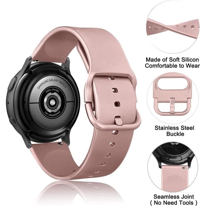 20mm Bracelet pour Samsung Galaxy Watch Active 2 40mm 44mm Bracelet de Sport en Silicone pour Samsung Galaxy Watch 3 41mm Ga 1291 Cdiscount Telephonie