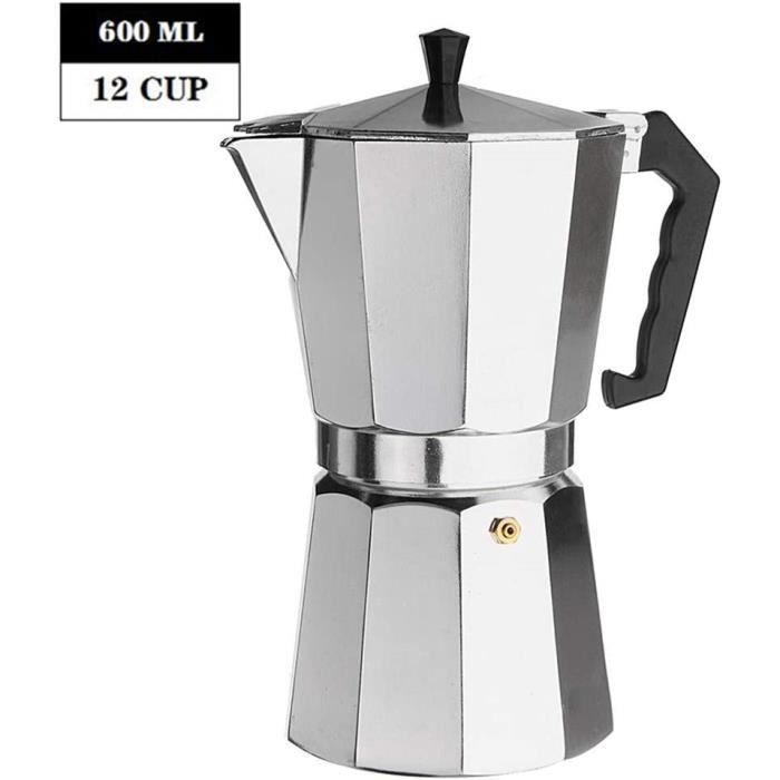 Cafetière Italienne En Aluminium - 3 Tasses (150 Ml) - Pour Cuisinière à Gaz Ou électrique