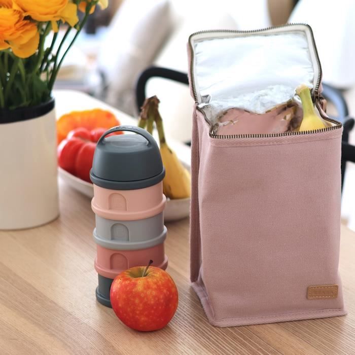 BEABA, Pochette repas bébé, isotherme, terracota - Cdiscount