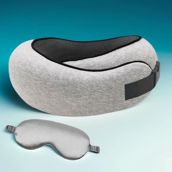 Oreiller De Voyage En Mousse à Mémoire De Forme Appui-tête En Forme De U Appui Tete Bleu 86047085