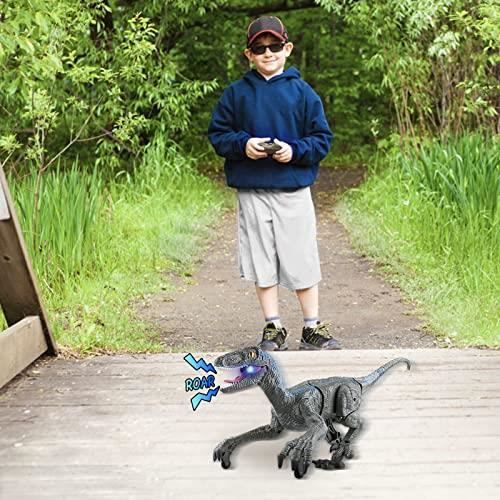 Dinosaure Telecommandé Enfant, 2,4 Ghz Dinosaure Jouet Réaliste pour  Garçons Filles, Robot Dinosaure avec Rugissement de Marche - Cdiscount Jeux  - Jouets