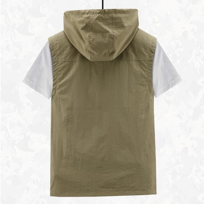 Gilet Multipoches Homme Gilet D'extérieur Homme Spanye