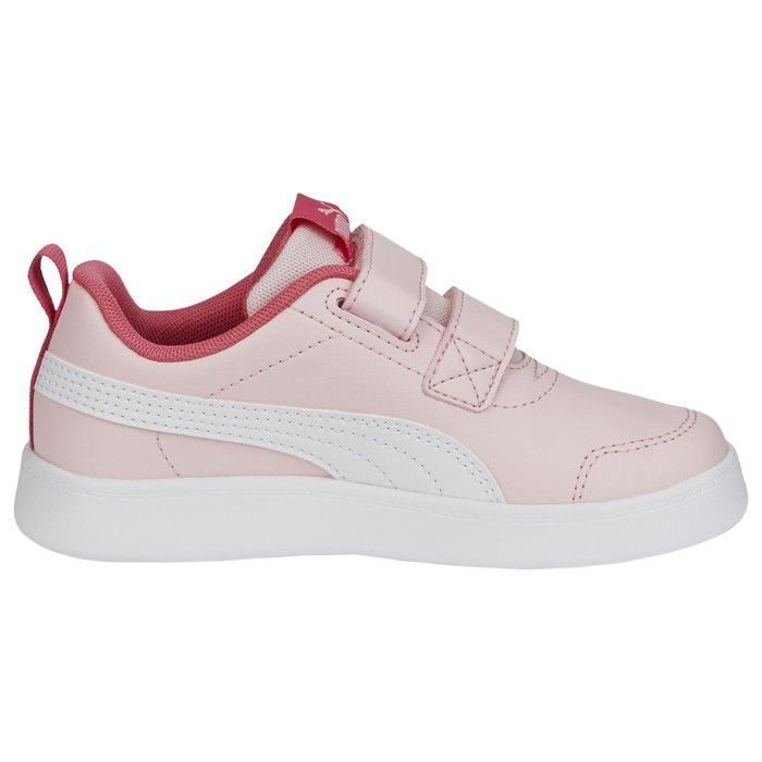Basket Enfant Puma Courtflex v2 Marine/Blanc Fermeture à