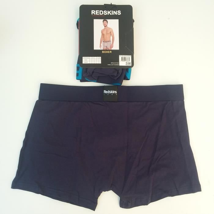 Cale on Boxer Hommes REDSKINS Du S Au XXL Bleu Marine Bleu Ciel Bleu cale-on-boxer-hommes-redskins-du-s-au-xxl-bleu-marine-bleu-ciel-bleu