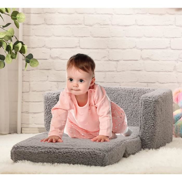 oyptmsh Fauteuil Enfant Canapé Mouton Très Confortable | Chaise Salle de Jeux Sécurisé e avec Rembourrage | Pouf Intérieur/Extérieur Durable | et Lavable | pour Enfants 1-7 Ans (Grey oyptmsh Fauteuil Enfant Canapé Mouton Très Confortable | Chaise Salle de Jeux Sécurisé e avec Rembourrage | Pouf Intérieur/Extérieur Durable | et Lavable | pour Enfants 1-7 Ans (Grey