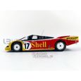Voiture Miniature de Collection - NOREV 1/18 - PORSCHE 962 C Shell - Le Mans 1988 - Yellow / Red / Black - 187413-2