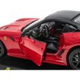Voiture miniature de collection 1:24 Ferrari 599 GTO 2010 - FN013 - Rouge - Intérieur-2
