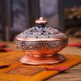 Petit Encensoir Brûle Encens Lotus Bouddha Porte-encens Bronze Vintage Brûleur D'encens Charbon Poêle Luxe Support Encens Métal Décoratio Maison