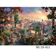 Puzzle paysage 1000 pièces - Paris Flower Street 614 - Jouet éducatif pour adultes et enfants-2