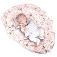 PIMKO réducteur Lit bébé avec volants bébé Cocon Baby Nest nourrissons coussin 100% coton pour lit pour nouveau-né Nid de bébé-2