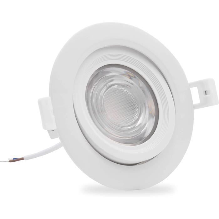Pack De 6 Spots LED Encastrables 9W - 1000LM, 4000K Blanc Naturel - Pour Plafond Salon, Cuisine, Chambre