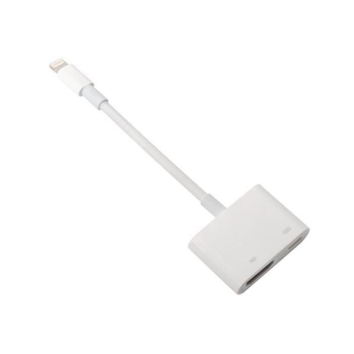 Apple Adaptateur Lightning AV HDMI numérique [Certifié Apple MFi