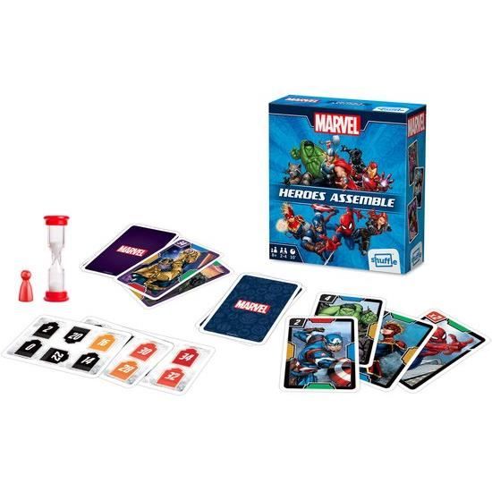 Jeu de Cartes - CARTAMUNDI - Shuffle - Marvel Heroes Assemble - Adulte ...