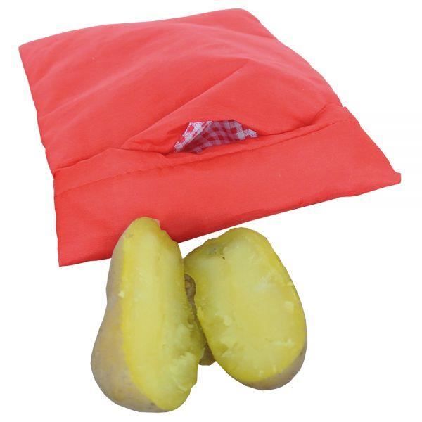 4 Sacs De Cuisson Réutilisables Pour Micro-ondes - Cuisson Pommes De Terre, Légumes, Pain - Taille 25x19 Cm, Lavables En Machine