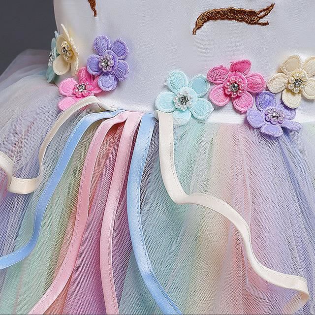 Kathévan Robe princesse licorne costume fantaisie déguisement