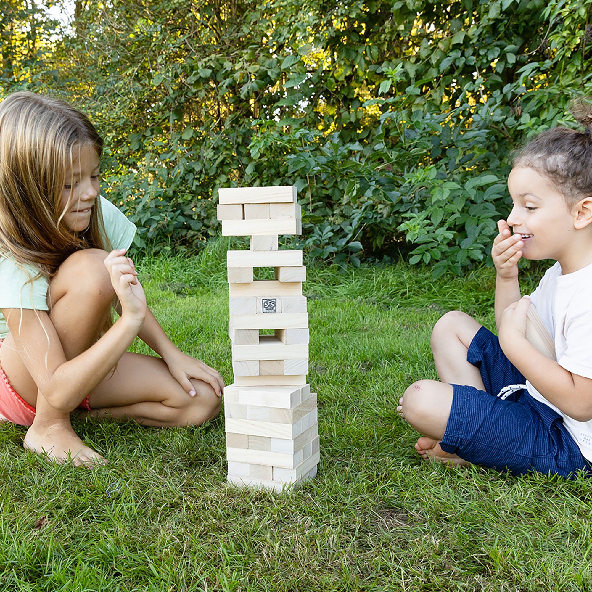 Jeu de Tour Tumble en Bois pour Enfants et Adultes – Jeu de Puzzle à Grande Vitesse pour des Soirées en Famille, Défi de Correspondance avec Blocs de Construction pour Jeux de