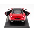 Voiture miniature de collection 1:24 Ferrari 599 GTO 2010 - FN013 - Rouge - Intérieur-3