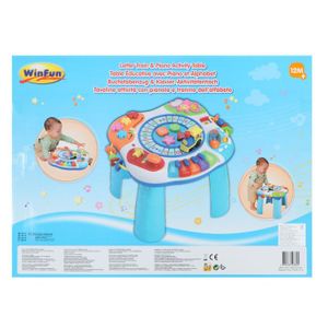 TABLE JOUET D'ACTIVITÉ Table d'activité avec piano, musique et alphabet