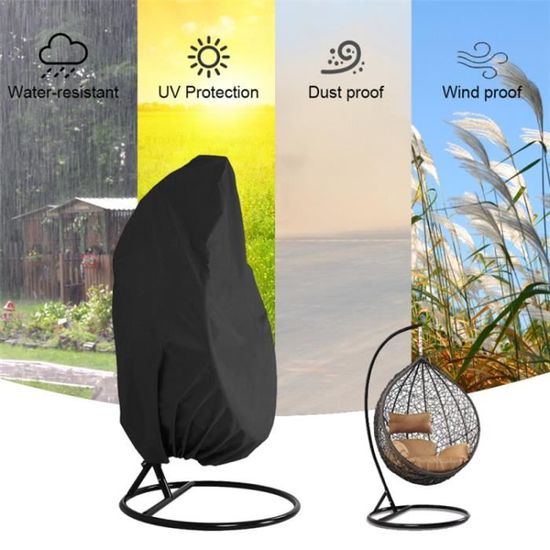 420D Housse de Fauteuil Oeuf Suspendu Jardin Oxford 420D Couverture de Protection Chaise Suspendu Imperm/éable Anti-UV pour Jardin Patio