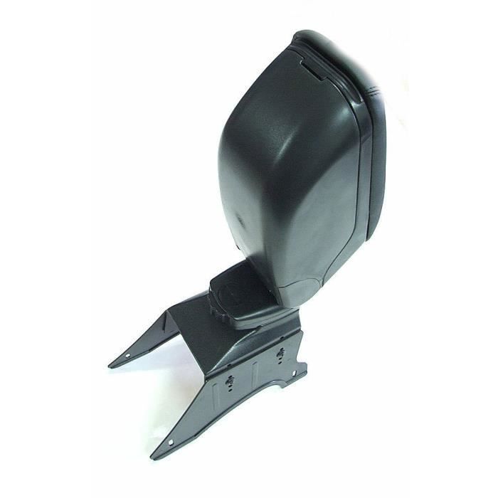 Accoudoir Central Universel En Simili Cuir Noir Pour Renault Scénic, Clio, Fluence, Mégane