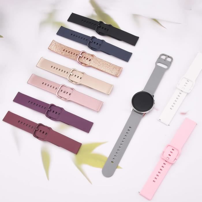 20mm Bracelet pour Samsung Galaxy Watch Active 2 40mm 44mm Bracelet de Sport en Silicone pour Samsung Galaxy Watch 3 41mm Ga 1291 Cdiscount Telephonie