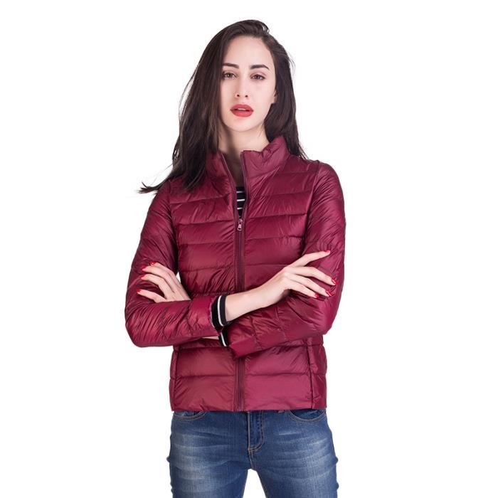 Doudoune légère femme bordeaux outlet