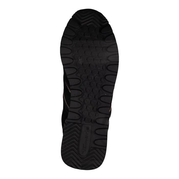 Tennis Basket Basses Tamaris Noir Leopard Comb Femme Noir leopard