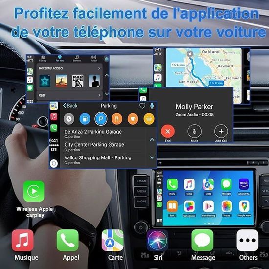 Adaptateur CarPlay Sans Fil Ofottofo - Plug & Play USB-C/A Pour IPhone, Connexion Stable Et Rapide