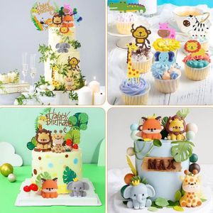 Kit Décoration Pâtisserie Décoration Gâteau Jungle 37 Pièces