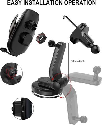 Glangeh 15W Support Telephone Voiture Induction, [Automatique